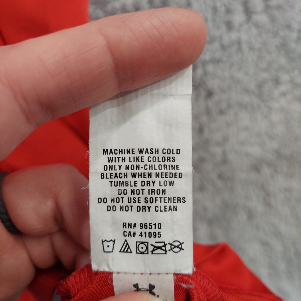 Under Armour Polo Shirt 2XL Men Red‎ Loose Heatgear Athletic Short Sleeve Polo - Picture 7 of 10